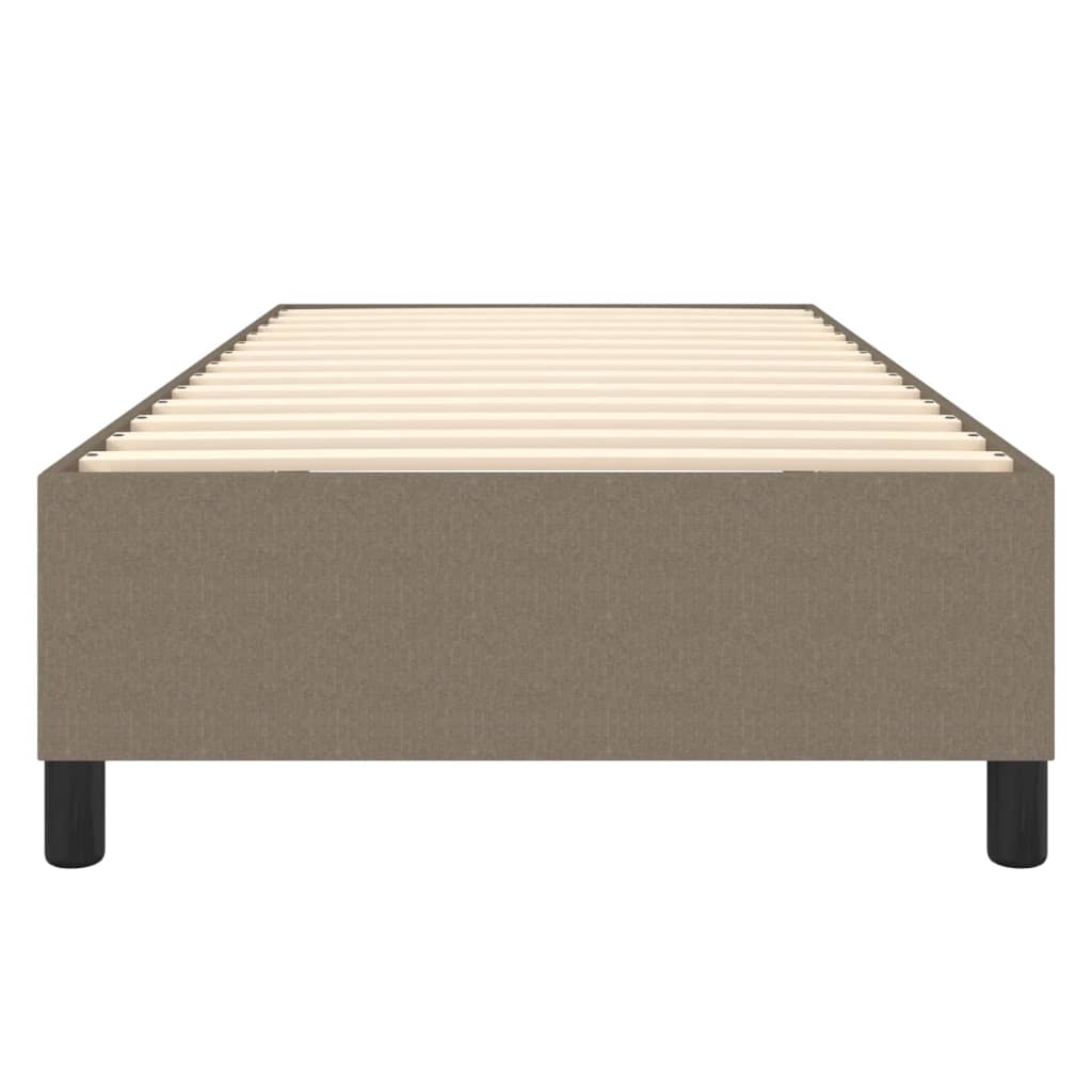 vidaXL Σκελετός Κρεβατιού με Ελατήρια Taupe 100 x 200 εκ. Υφασμάτινο