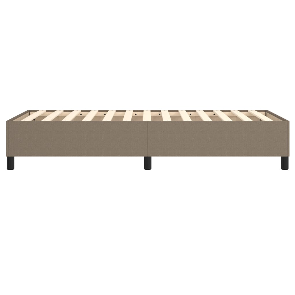 vidaXL Σκελετός Κρεβατιού με Ελατήρια Taupe 100 x 200 εκ. Υφασμάτινο