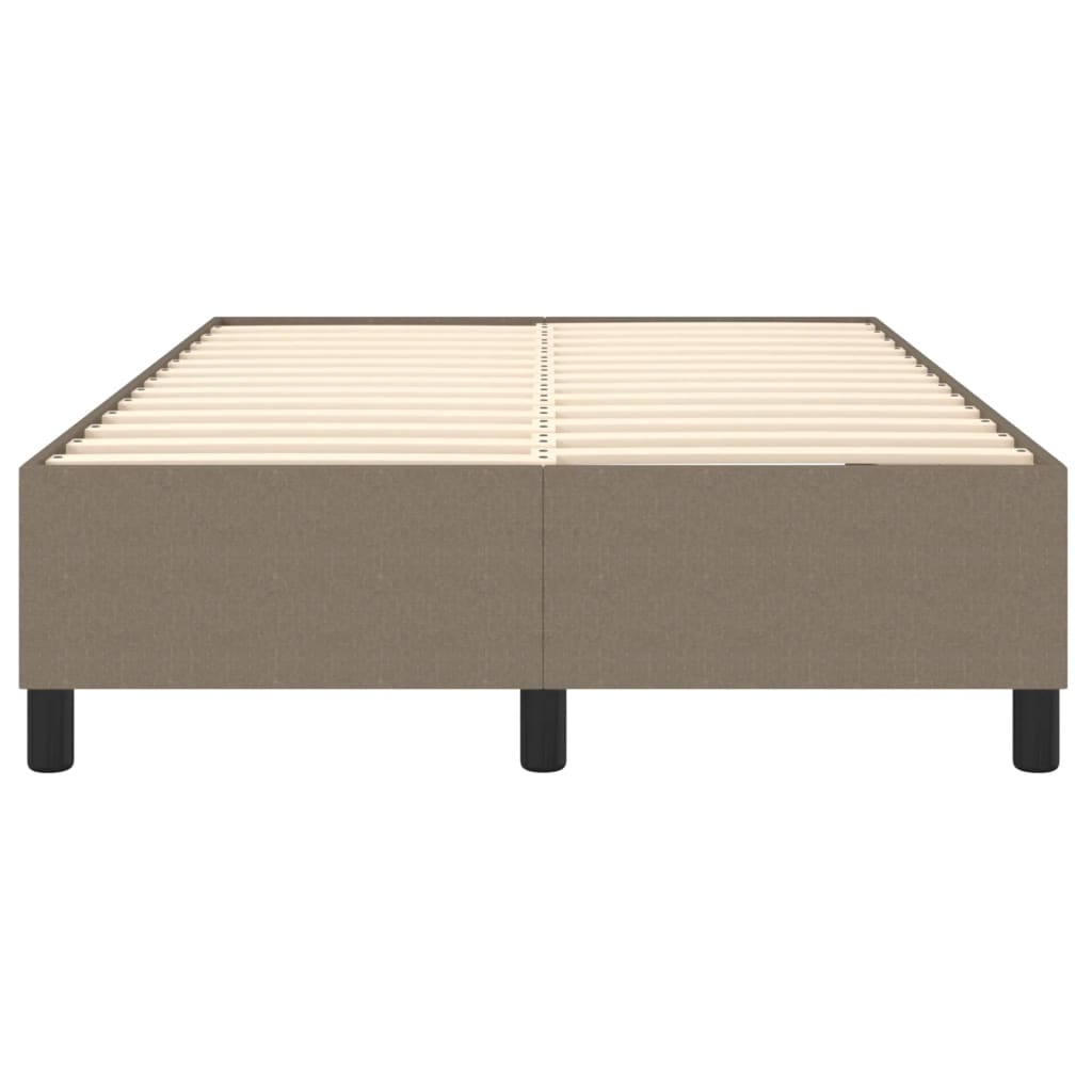 vidaXL Σκελετός Κρεβατιού με Ελατήρια Taupe 120x200 εκ. Υφασμάτινο