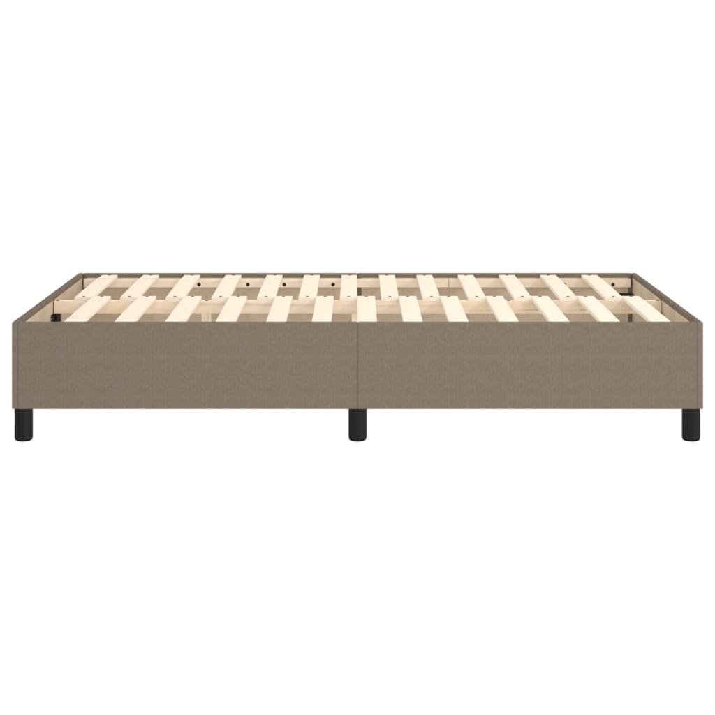 vidaXL Σκελετός Κρεβατιού με Ελατήρια Taupe 120x200 εκ. Υφασμάτινο