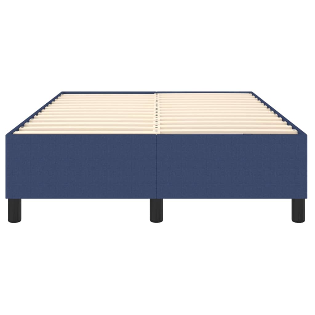 vidaXL Σκελετός Κρεβατιού με Ελατήρια μπλε 120x200cm ύφασμα