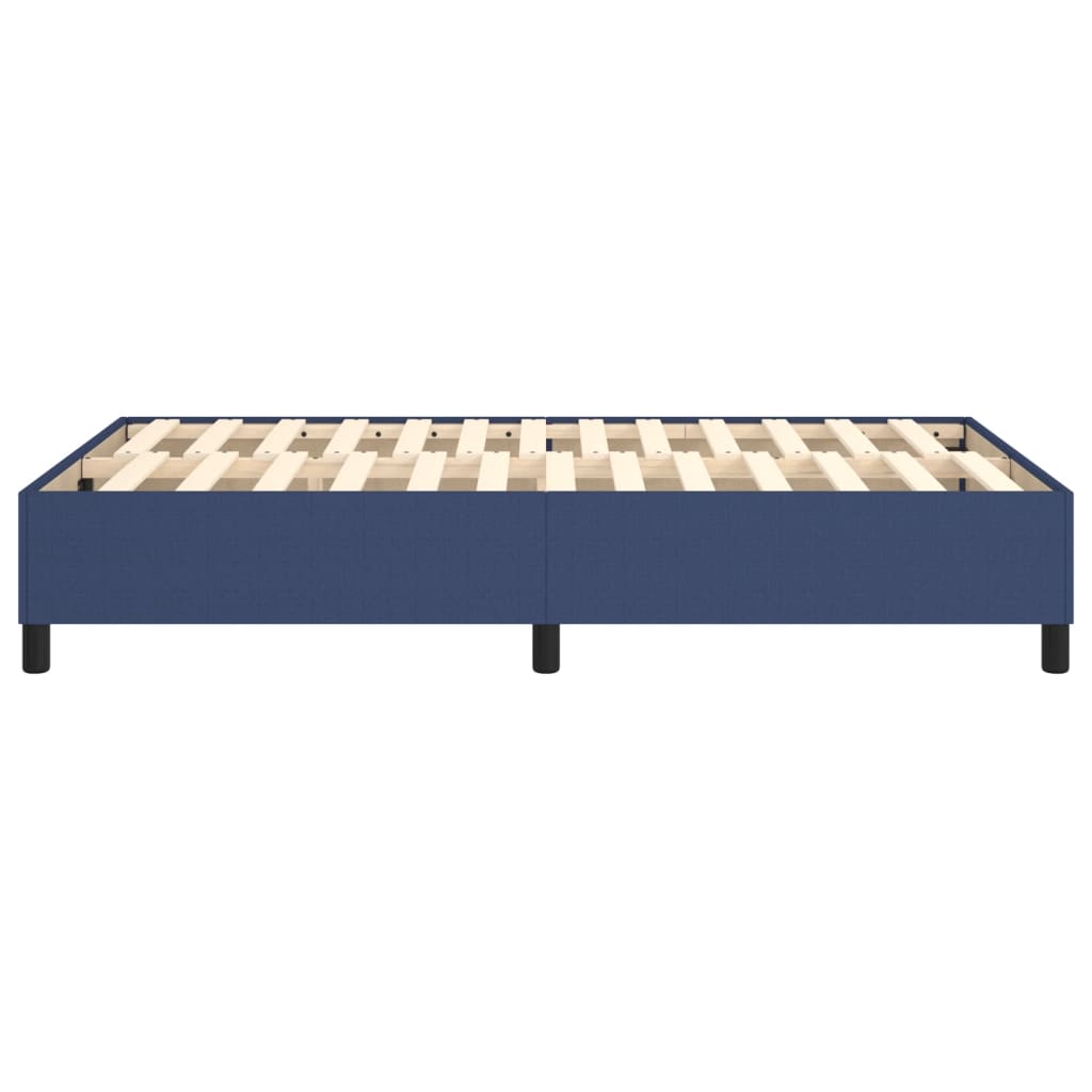 vidaXL Σκελετός Κρεβατιού με Ελατήρια μπλε 120x200cm ύφασμα