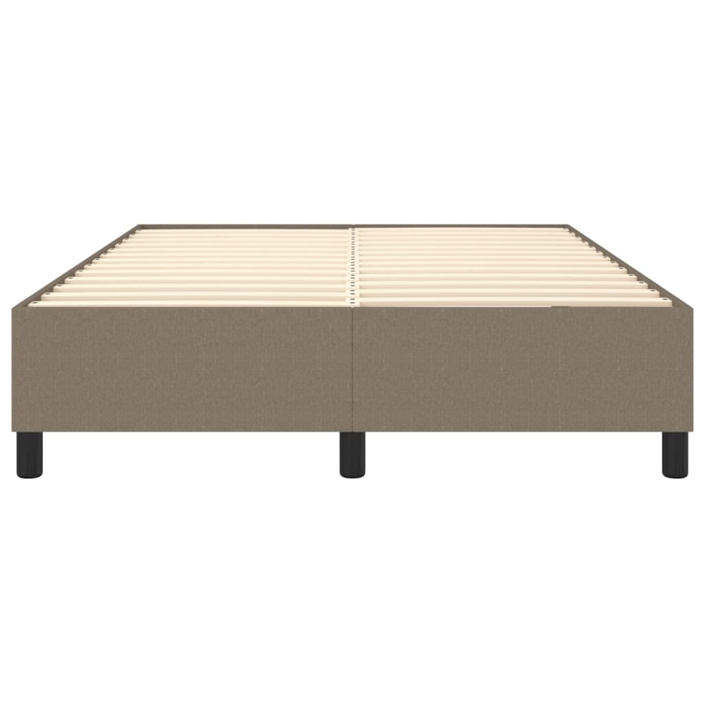 vidaXL Σκελετός Κρεβατιού με Ελατήρια Taupe 140x190 εκ. Υφασμάτινο