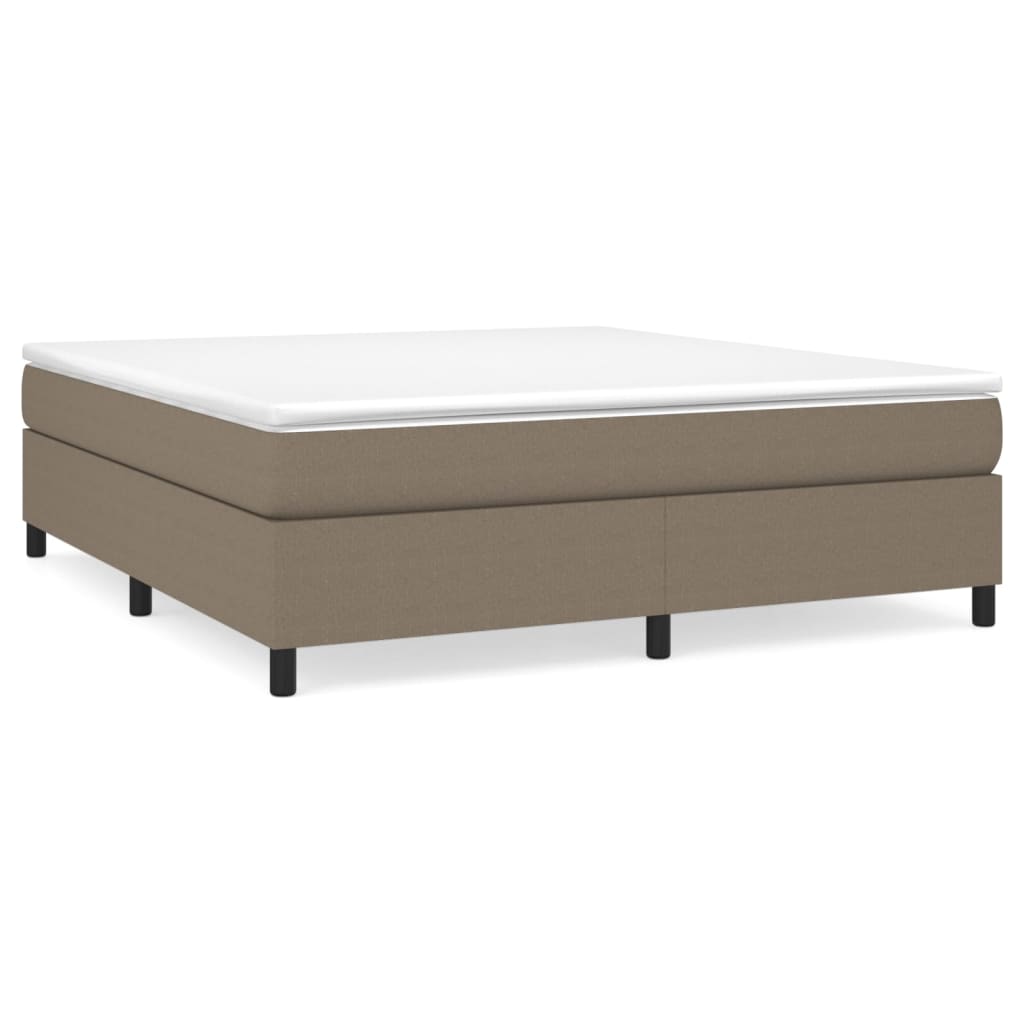 vidaXL Σκελετός Κρεβατιού Χωρίς Στρώμα Taupe 180x200 εκ. Υφασμάτινο