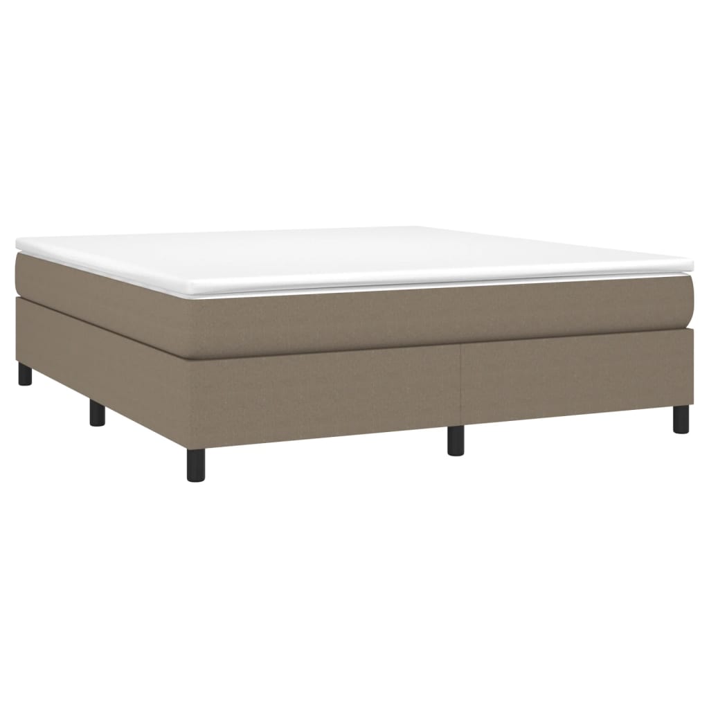 vidaXL Σκελετός Κρεβατιού Χωρίς Στρώμα Taupe 180x200 εκ. Υφασμάτινο