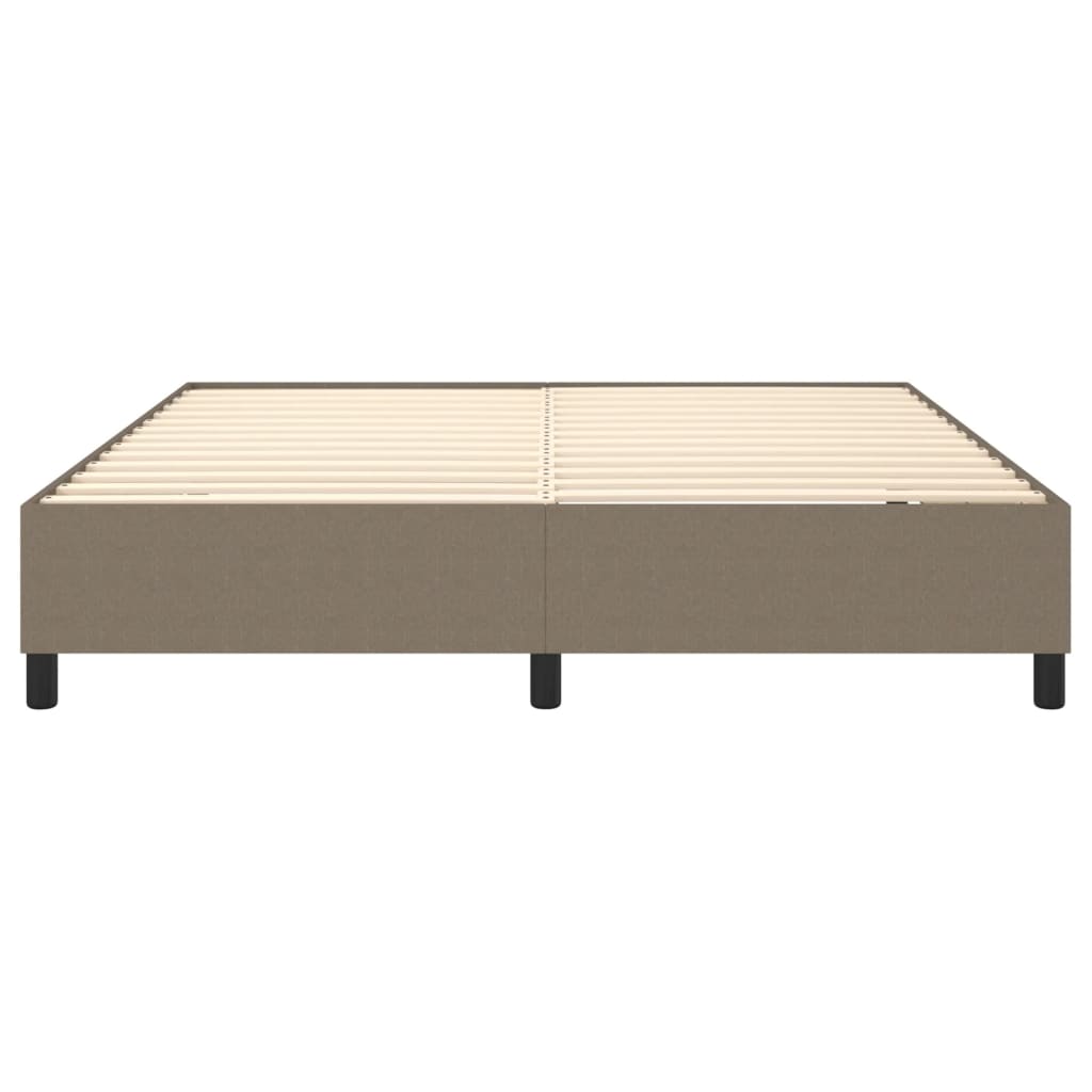 vidaXL Σκελετός Κρεβατιού Χωρίς Στρώμα Taupe 180x200 εκ. Υφασμάτινο