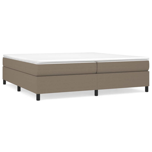 vidaXL Σκελετός Κρεβατιού Χωρίς Στρώμα Taupe 200x200 εκ.Υφασμάτινο