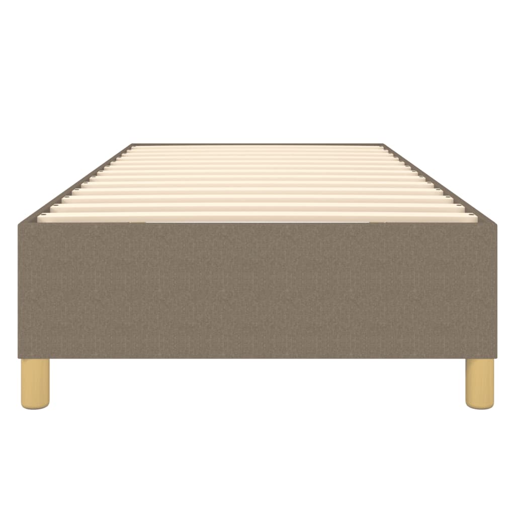 vidaXL Σκελετός Κρεβατιού με Ελατήρια Taupe 80x200 εκ. Υφασμάτινο