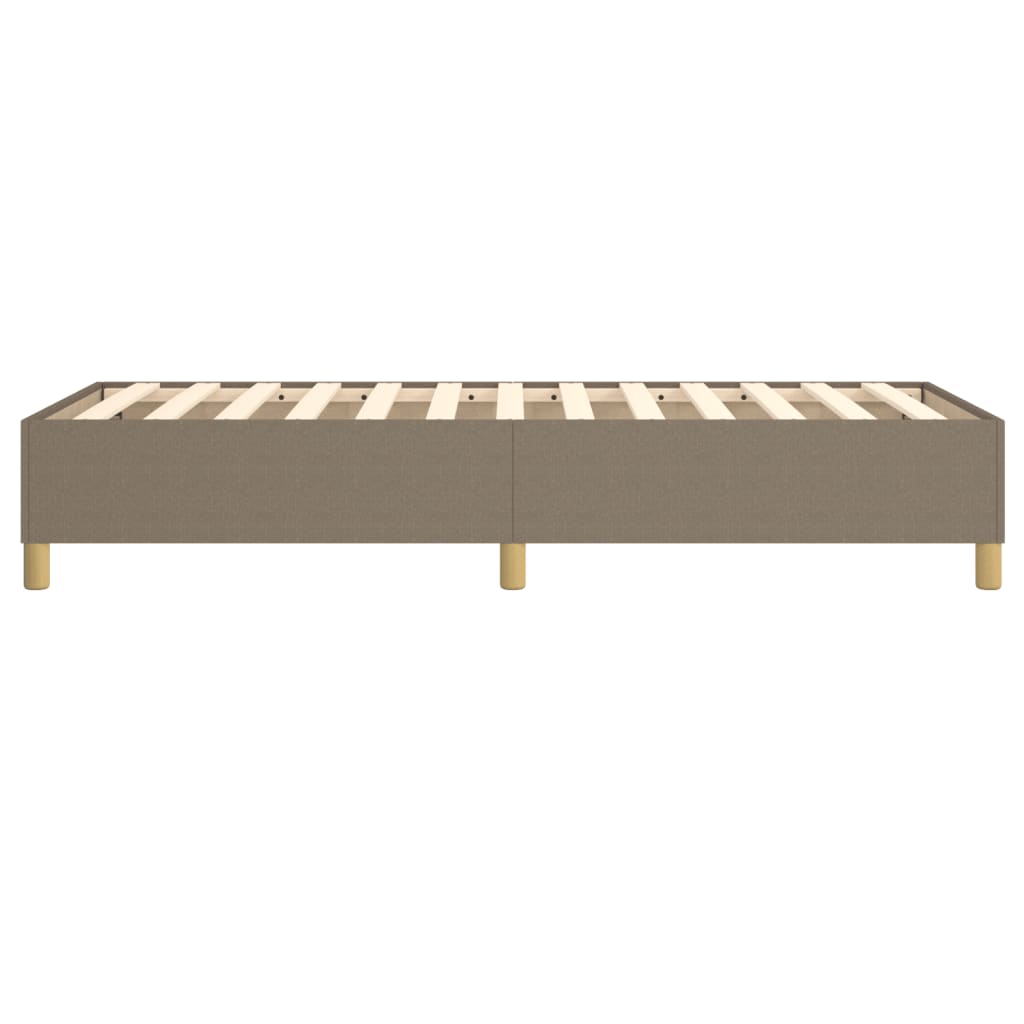 vidaXL Σκελετός Κρεβατιού με Ελατήρια Taupe 80x200 εκ. Υφασμάτινο
