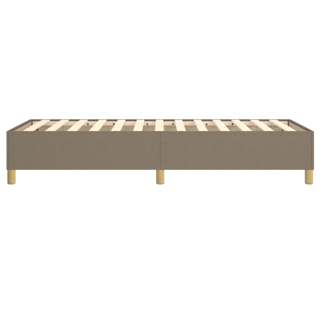 vidaXL Σκελετός Κρεβατιού με Ελατήρια Taupe 90x190 εκ. Υφασμάτινο