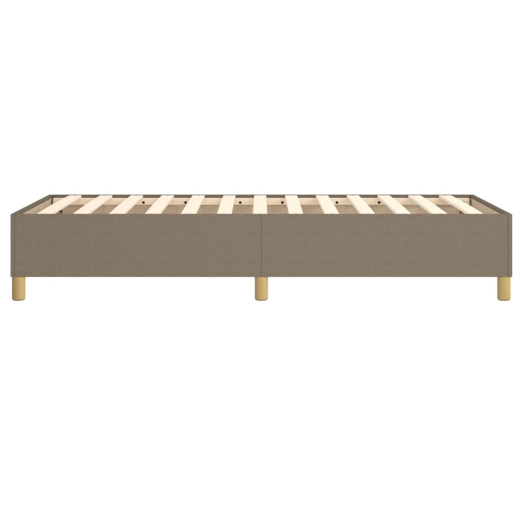vidaXL Σκελετός Κρεβατιού με Ελατήρια Taupe 90x200 εκ. Υφασμάτινο
