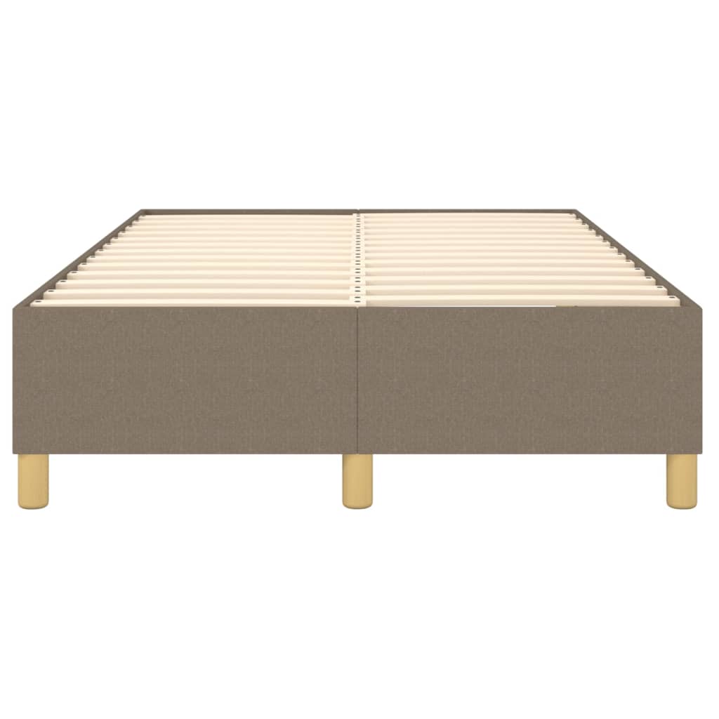vidaXL Σκελετός Κρεβατιού με Ελατήρια Taupe 120x200 εκ. Υφασμάτινο