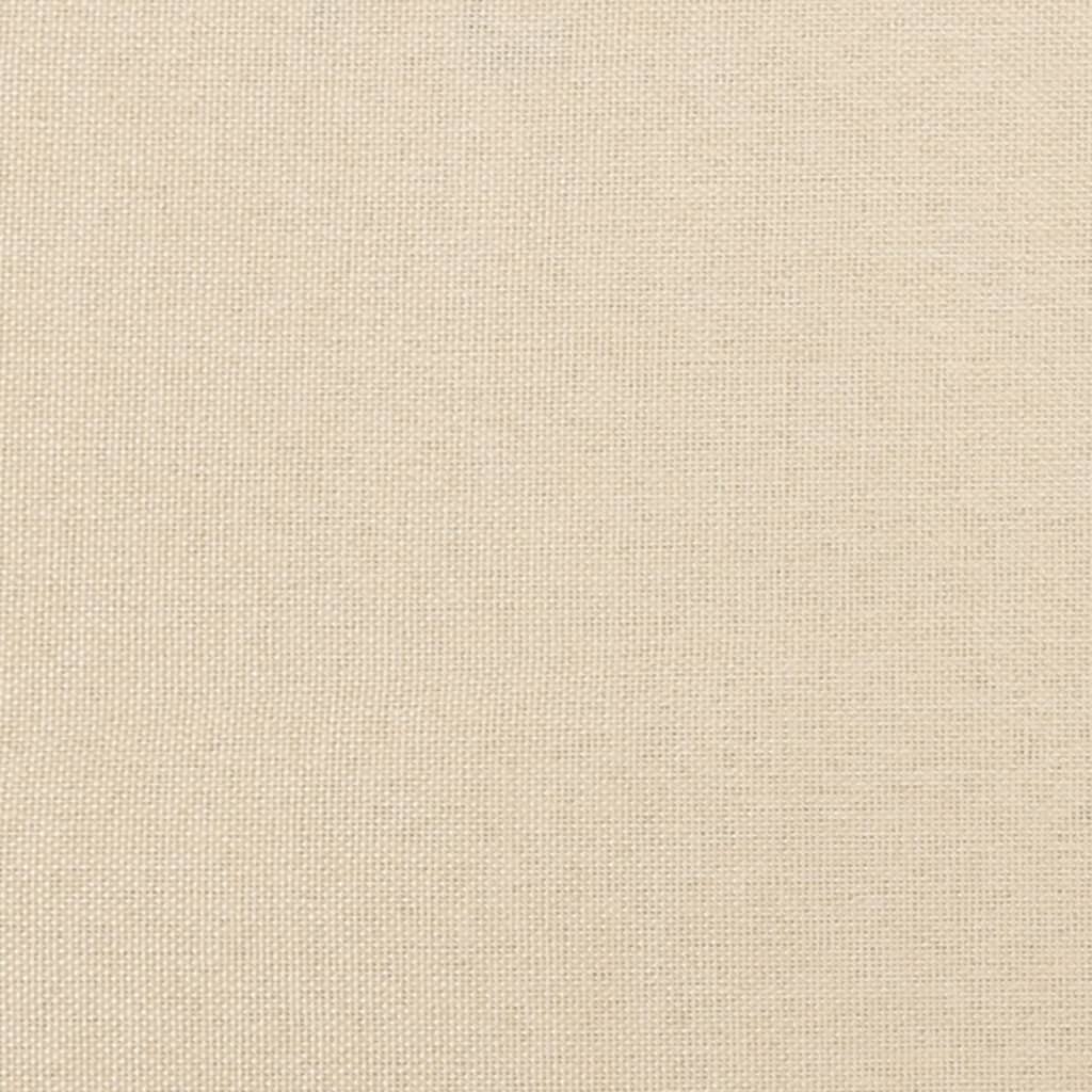 vidaXL Σκελετός Κρεβατιού με Ελατήρια Κρεμ 120x200 εκ. Υφασμάτινο