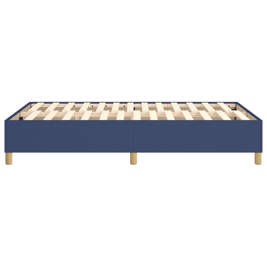 vidaXL Σκελετός Κρεβατιού με Ελατήρια μπλε 120x200cm ύφασμα