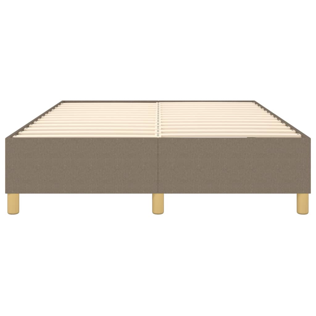 vidaXL Σκελετός Κρεβατιού με Ελατήρια Taupe 140x200 εκ. Υφασμάτινο