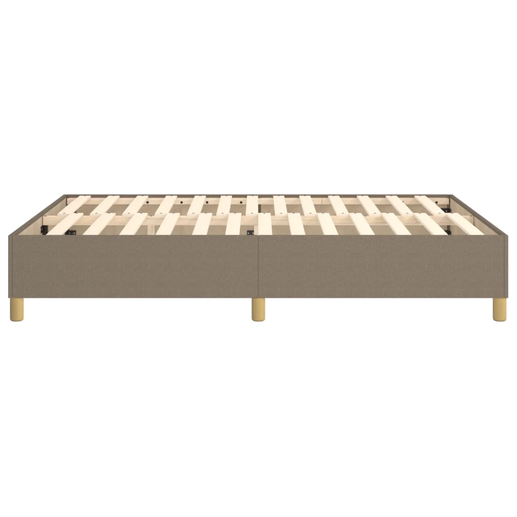 vidaXL Σκελετός Κρεβατιού με Ελατήρια Taupe 140x200 εκ. Υφασμάτινο
