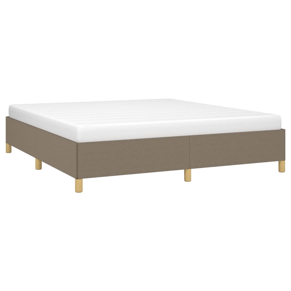 vidaXL Σκελετός Κρεβατιού με Ελατήρια Taupe 180x200 εκ. Υφασμάτινο