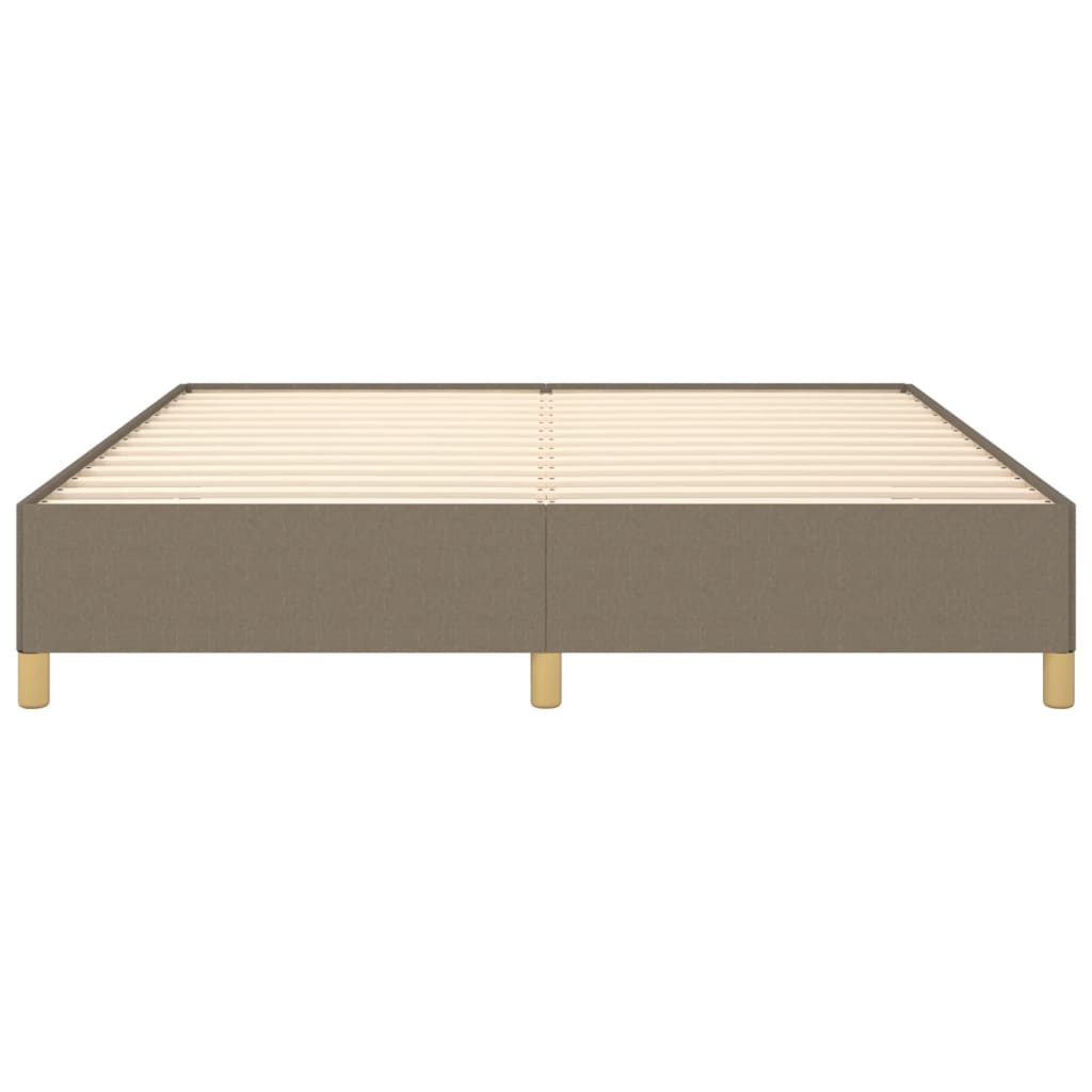 vidaXL Σκελετός Κρεβατιού με Ελατήρια Taupe 180x200 εκ. Υφασμάτινο