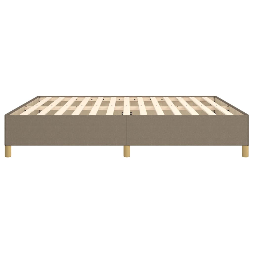 vidaXL Σκελετός Κρεβατιού με Ελατήρια Taupe 180x200 εκ. Υφασμάτινο