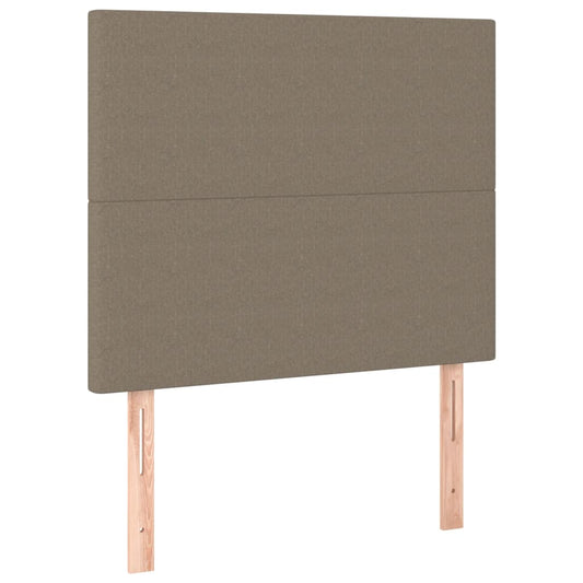 vidaXL Κεφαλάρια Κρεβατιού 2 τεμ. Taupe 80 x 5 x 78/88 εκ. Υφασμάτινο