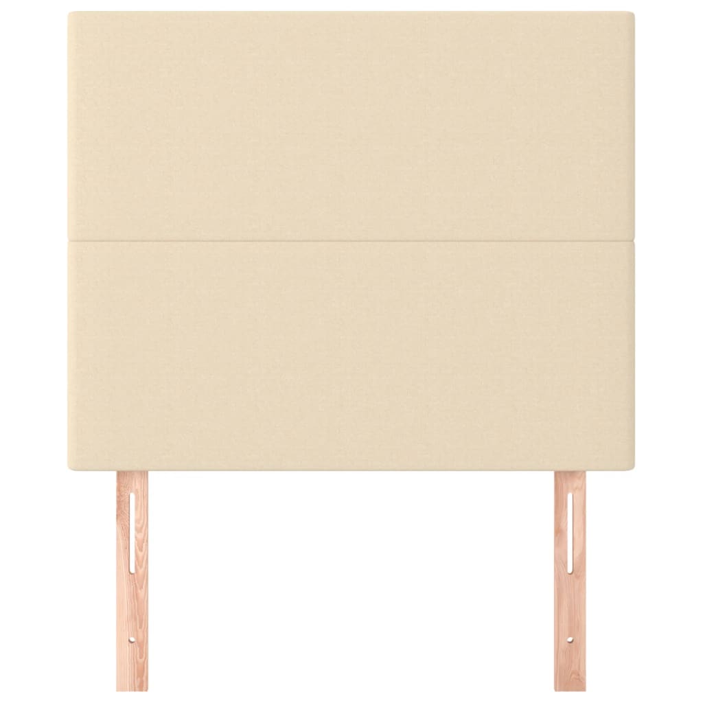 vidaXL Κεφαλάρι Κρεμ 90x5x118/128 εκ. Ύφασμα