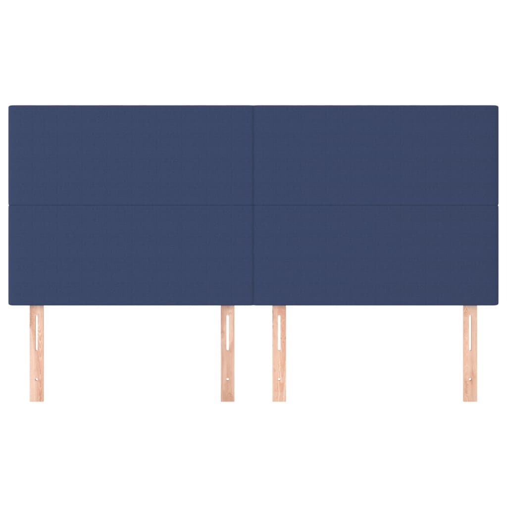 vidaXL Κεφαλάρι Μπλε 180x5x118/128 εκ. Ύφασμα