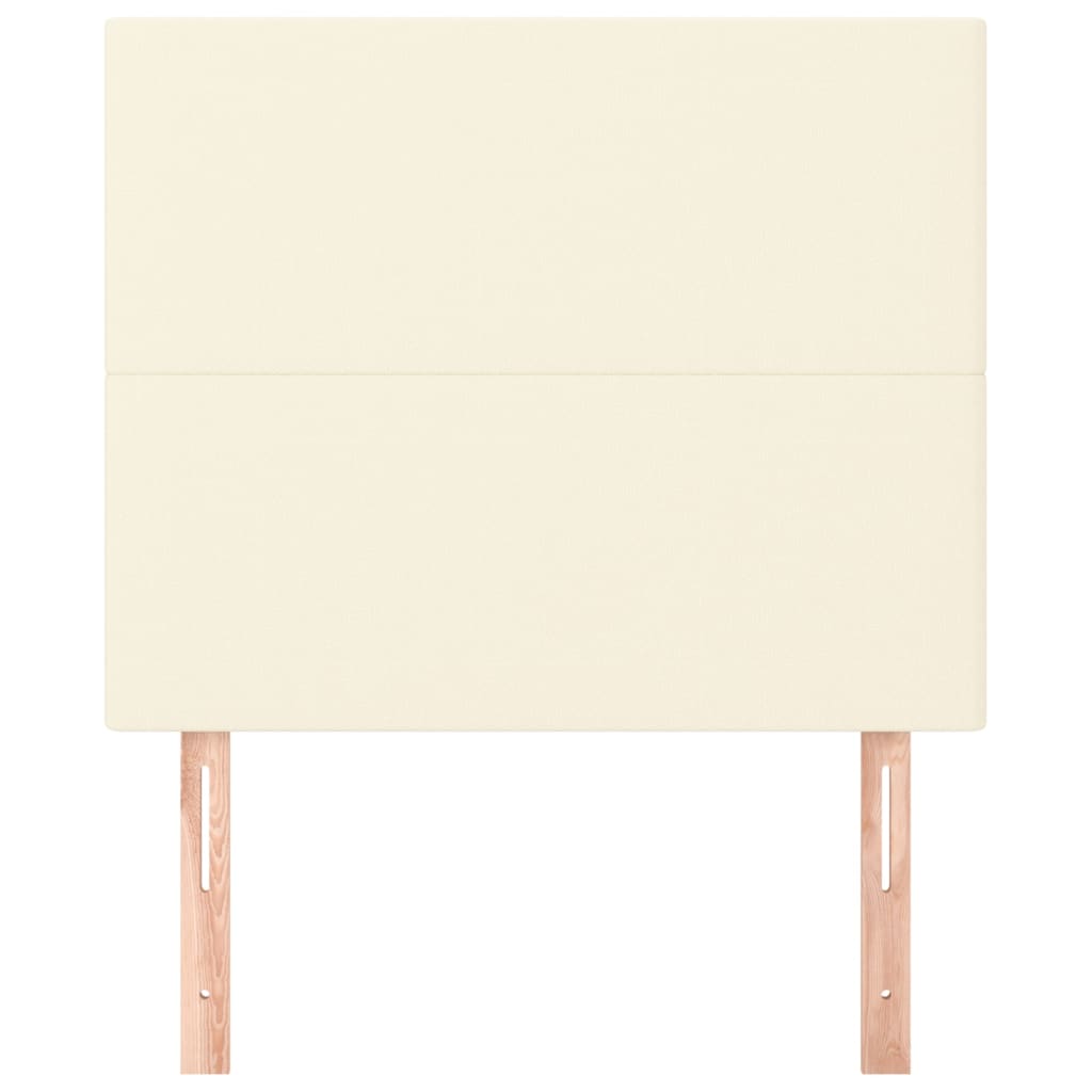 vidaXL Κεφαλάρια Κρεβατιού 2 τεμ. Κρεμ 80x5x78/88 εκ. Συνθετικό Δέρμα