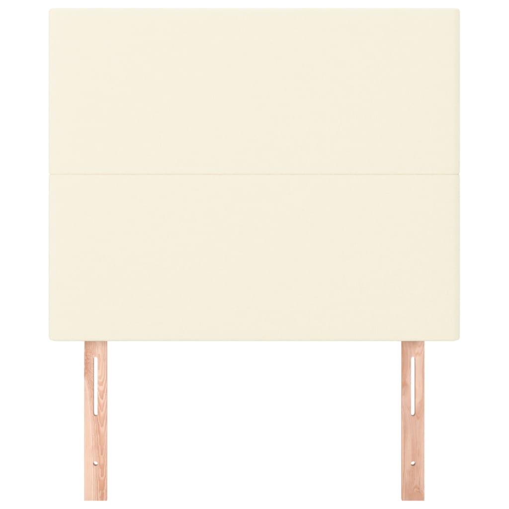 vidaXL Κεφαλάρι Κρεμ 90x5x118/128 εκ. από Συνθετικό Δέρμα