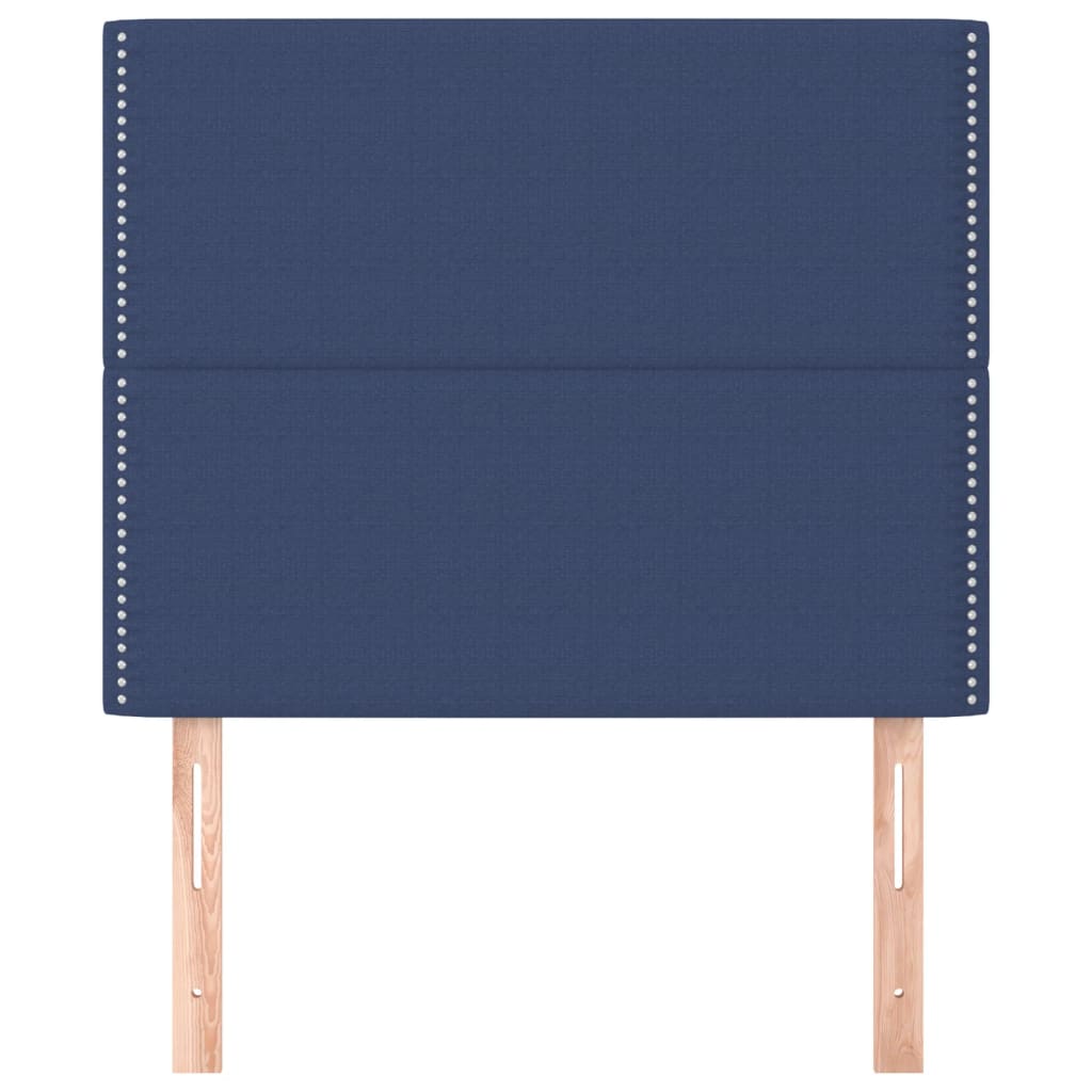 vidaXL Κεφαλάρι Μπλε 100x5x118/128 εκ. Ύφασμα