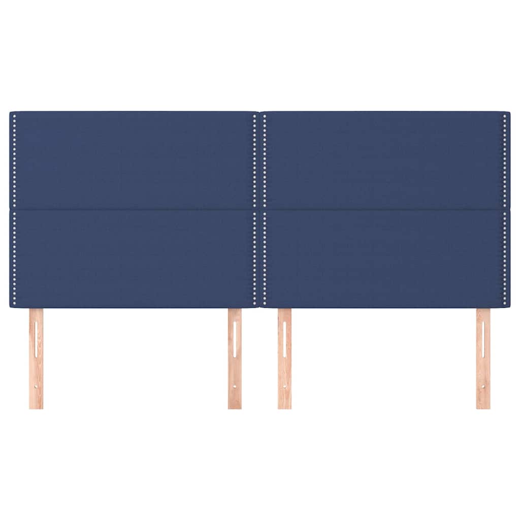 vidaXL Κεφαλάρι Μπλε 180x5x118/128 εκ. Ύφασμα