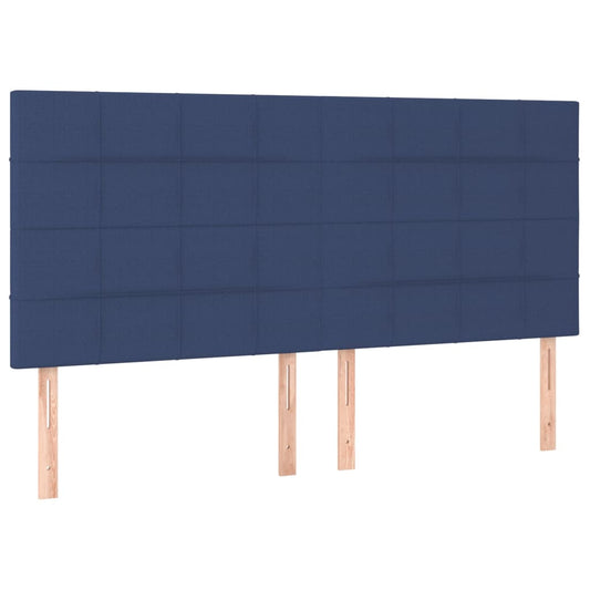 vidaXL Κεφαλάρι Μπλε 180x5x118/128 εκ. Ύφασμα