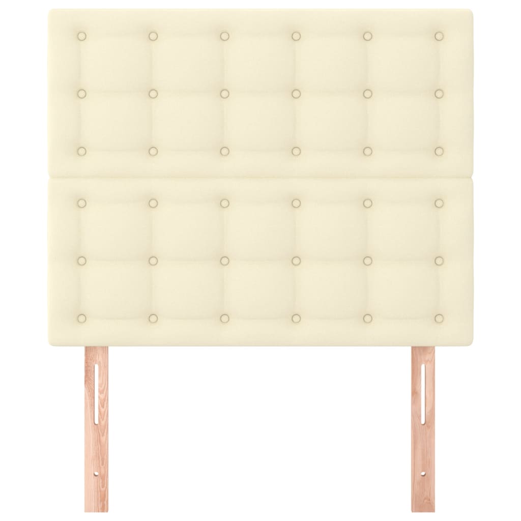 vidaXL Κεφαλάρι Κρεμ 80x5x118/128 εκ. από Συνθετικό Δέρμα