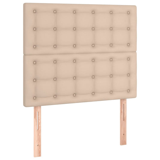 vidaXL Κεφαλάρι Καπουτσίνο 90x5x118/128 εκ. από Συνθετικό Δέρμα