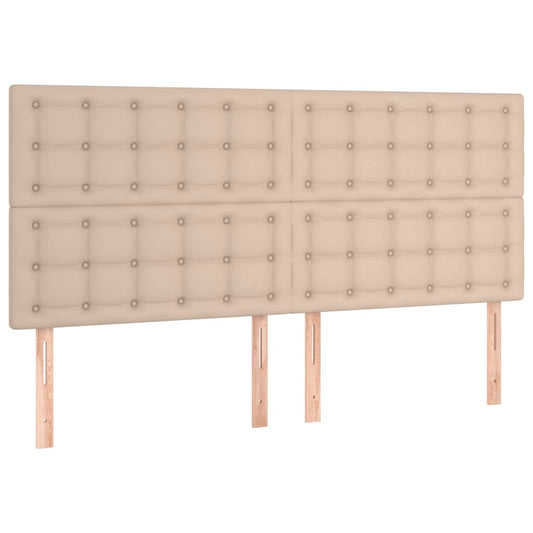 vidaXL Κεφαλάρι Καπουτσίνο 180x5x118/128 εκ. από Συνθετικό Δέρμα