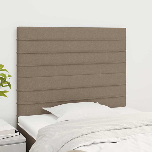 vidaXL Κεφαλάρι Κρεβατιού Μπεζ 80x5x118/128 εκ. Ύφασμα
