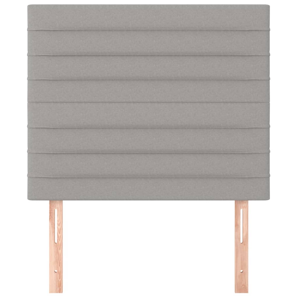 vidaXL Κεφαλάρια Κρεβατιού 2 τεμ. Αν. Γκρι 90x5x78/88 εκ. Υφασμάτινο