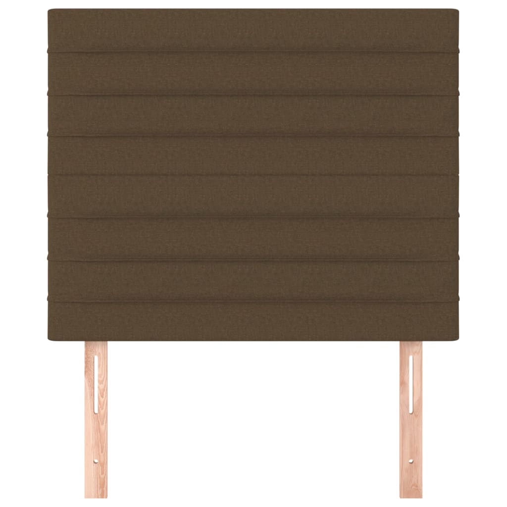 vidaXL Κεφαλάρια Κρεβατιού 2 τεμ. Σκ. Καφέ 100x5x78/88 εκ. Υφασμάτινο
