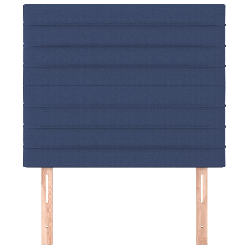 vidaXL Κεφαλάρια Κρεβατιού 2 τεμ. Μπλε 100x5x78/88 εκ. Υφασμάτινο