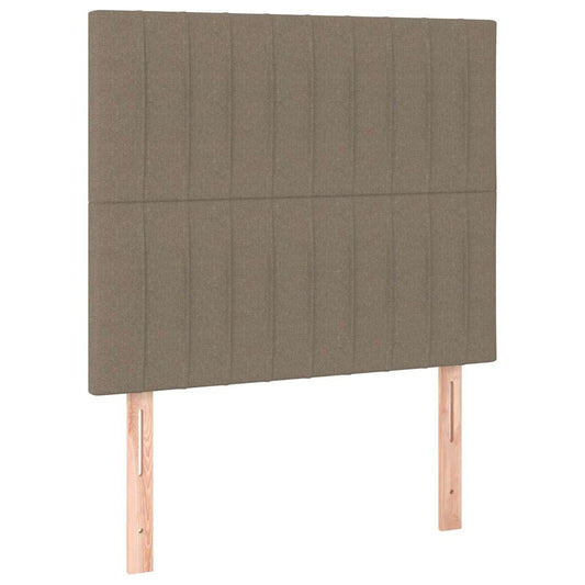 vidaXL Κεφαλάρι Κρεβατιού Μπεζ 90x5x118/128 εκ. Ύφασμα