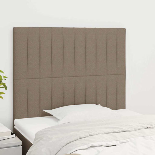 vidaXL Κεφαλάρι Κρεβατιού Μπεζ 90x5x118/128 εκ. Ύφασμα