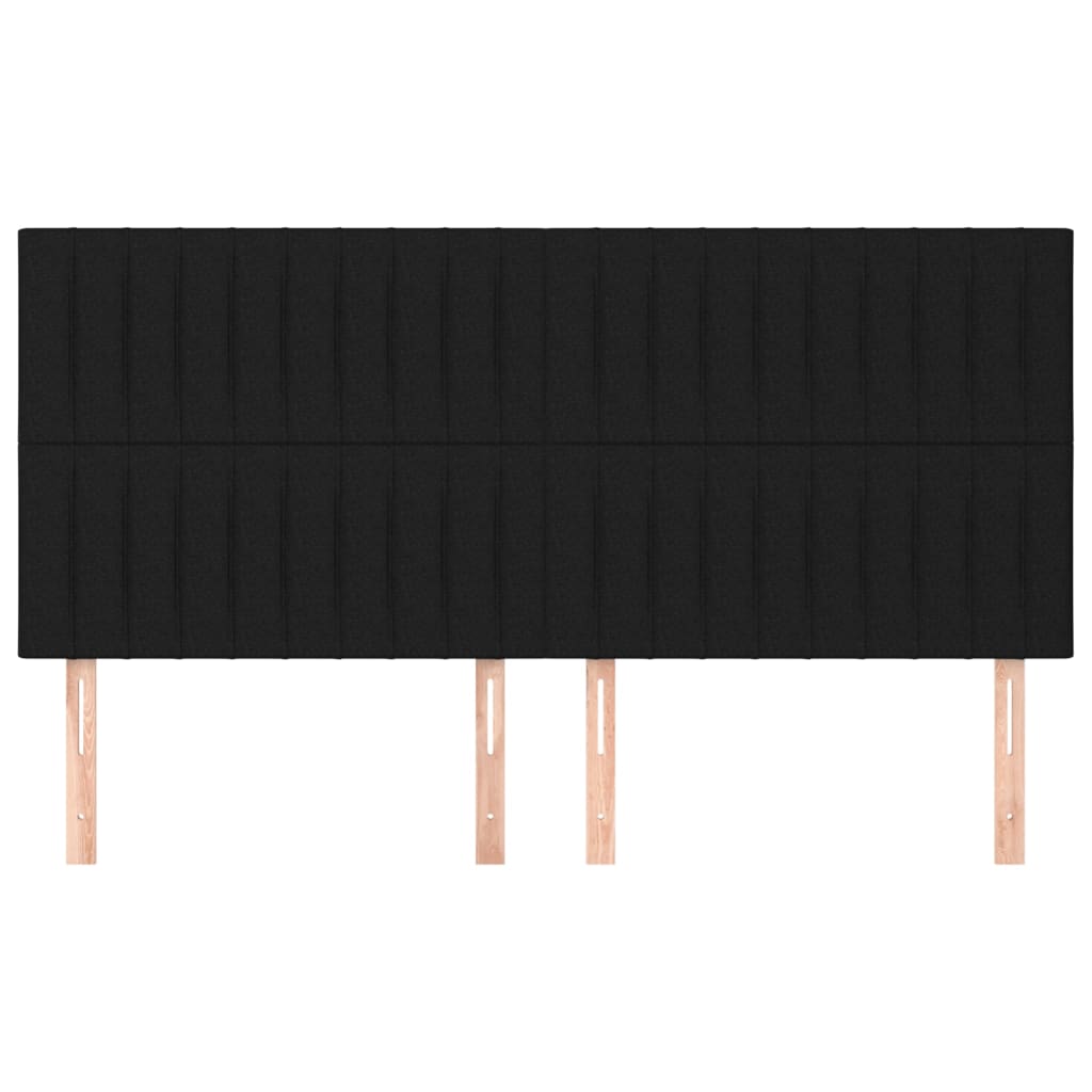 vidaXL Κεφαλάρι Μαύρο 180x5x118/128 εκ. Ύφασμα