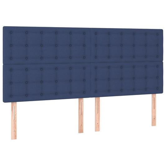 vidaXL Κεφαλάρι Μπλε 200x5x118/128 εκ. Ύφασμα