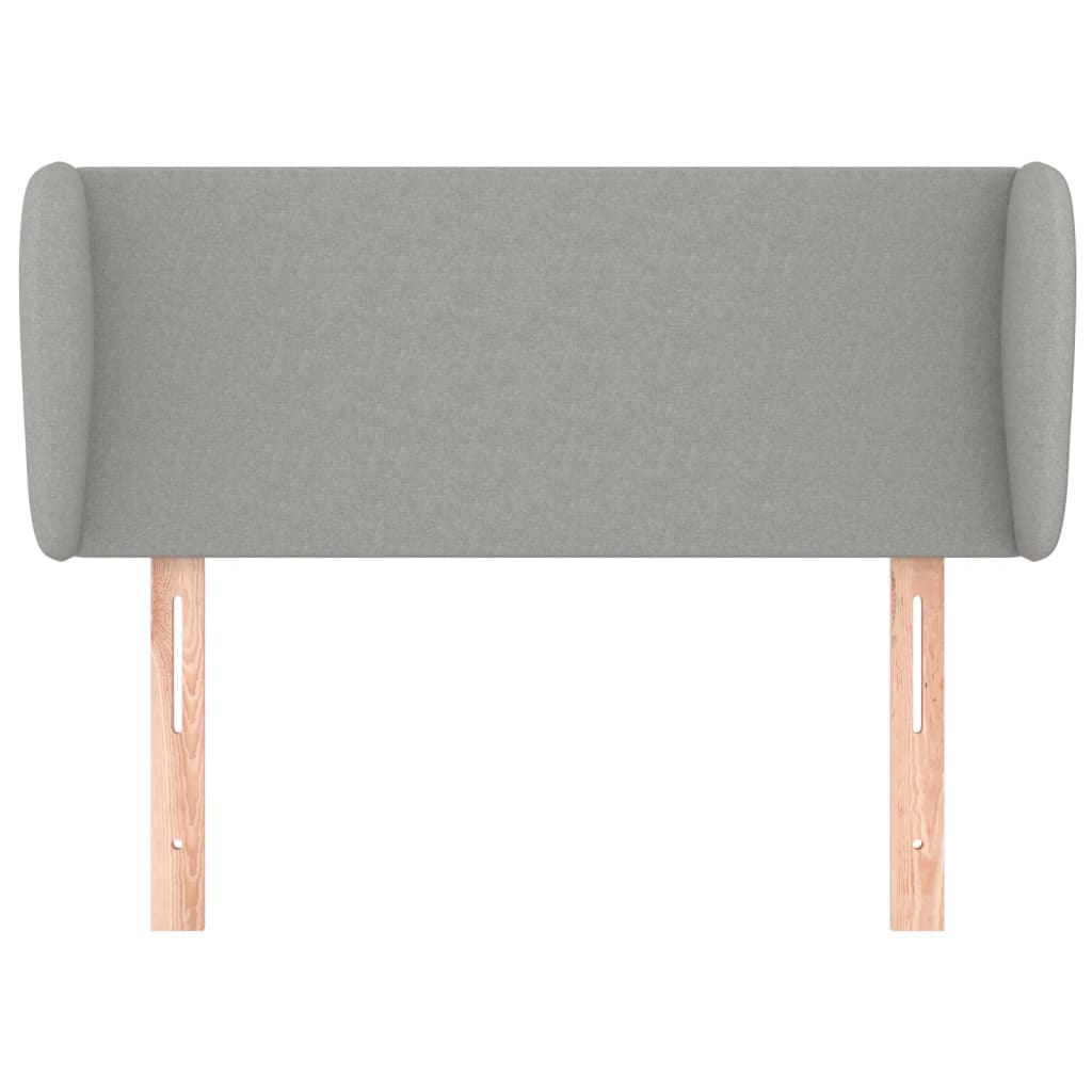 vidaXL Κεφαλάρι με Πτερύγια Ανοιχτό Γκρι 83x23x78/88 εκ. Υφασμάτινο