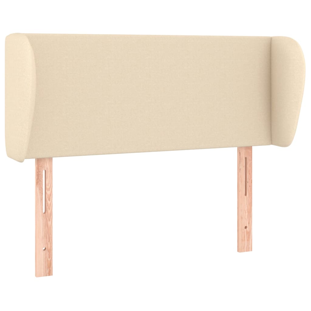 vidaXL Κεφαλάρι με Πτερύγια Κρεμ 83 x 23 x 78/88 εκ. Υφασμάτινο