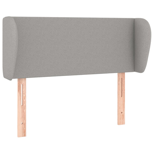 vidaXL Κεφαλάρι με Πτερύγια Ανοιχτό Γκρι 93x23x78/88 εκ. Υφασμάτινο