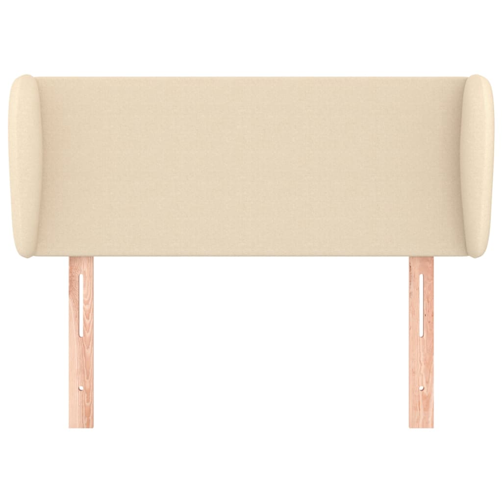 vidaXL Κεφαλάρι με Πτερύγια Κρεμ 93x23x78/88 εκ. Υφασμάτινο