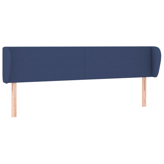 vidaXL Κεφαλάρι με Πτερύγια Μπλε 203 x 23 x 78/88 εκ. Υφασμάτινο