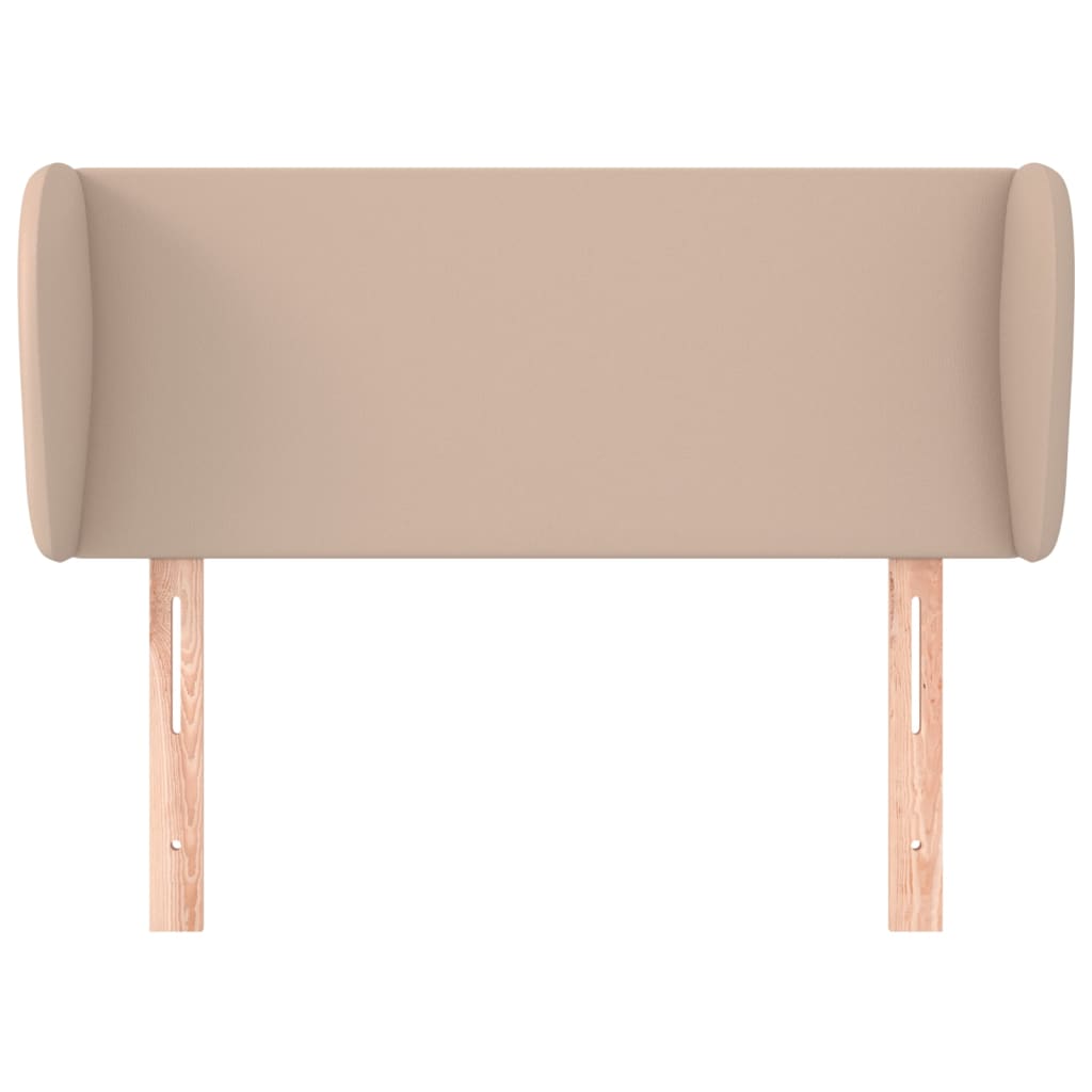 vidaXL Κεφαλάρι με Πτερύγια Καπουτσίνο 103x23x78/88εκ. Συνθετικό Δέρμα