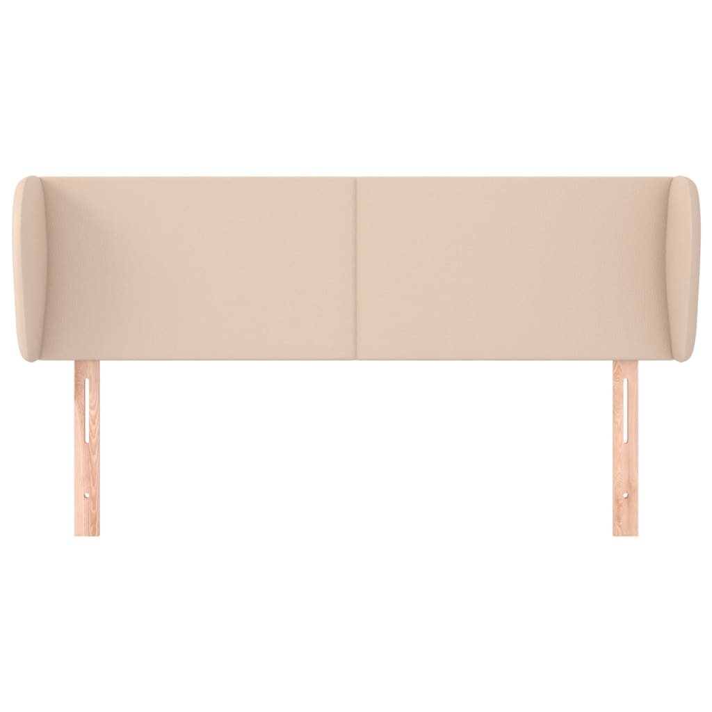 vidaXL Κεφαλάρι με Πτερύγια Καπουτσίνο 147x23x78/88εκ. Συνθετικό Δέρμα