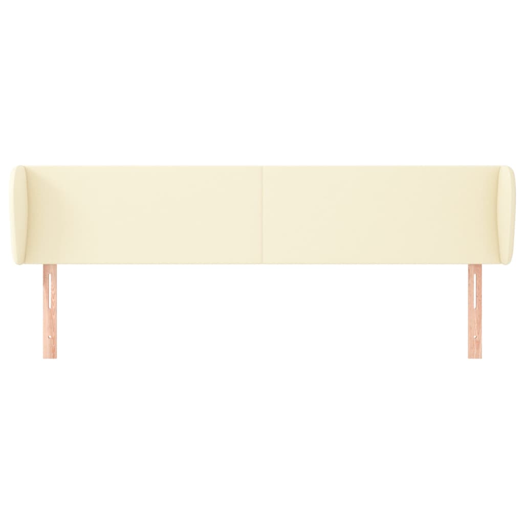 vidaXL Κεφαλάρι με Πτερύγια Κρεμ 183x23x78/88 εκ. Συνθετικό Δέρμα